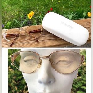 Vintage Glasses Women’s Designer Eyeglasses + Case